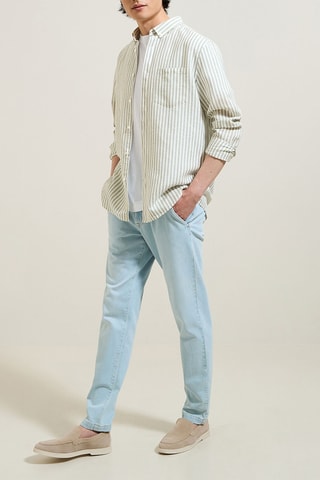 Camicia regular - Verde chiaro