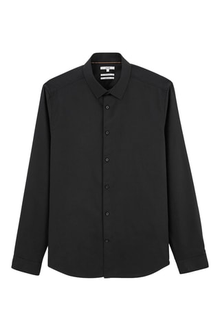 Camicia slim stiratura facile - Nero