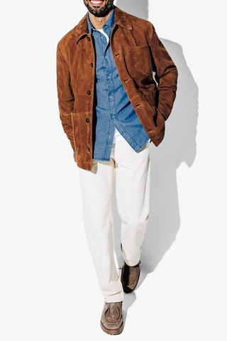 Camicia regular in jeans - Cobalto