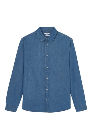 Camicia regular in jeans - Cobalto