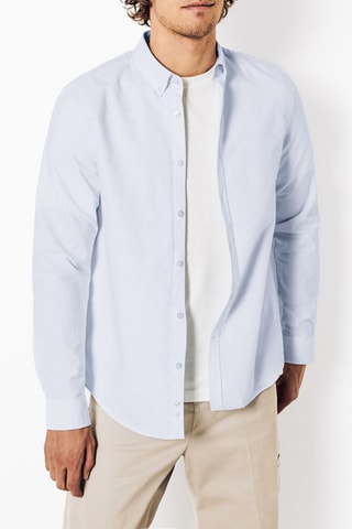 Camicia regular - Celeste