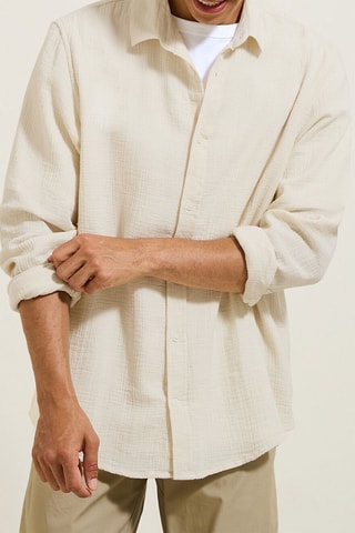 Camicia regular - Ecrù