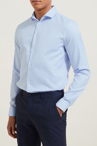 Camicia slim - Celeste