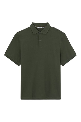 Polo regular in cotone bio - Kaki