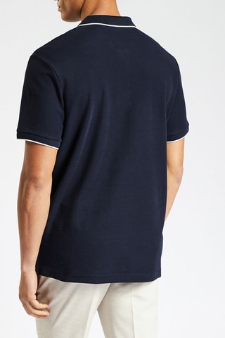Polo regular in cotone bio - Navy