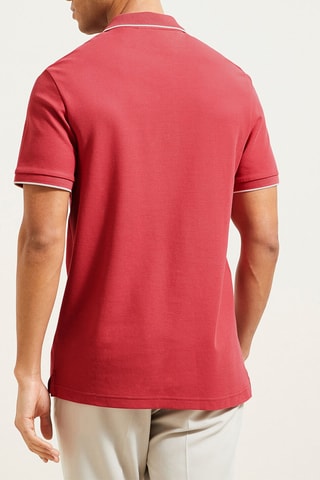 Polo regular in cotone bio - Fucsia