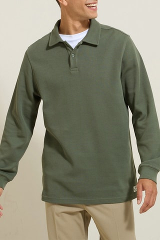 Polo in cotone bio - Kaki