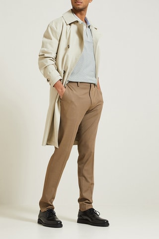 Polo regular in cotone bio - Bianco