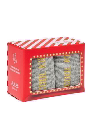 Calze in cotone bio - Grigio chiaro melange