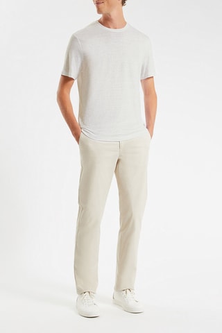 T-shirt in lino - Bianco