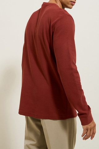 T-shirt in cotone bio - Rosso mattone