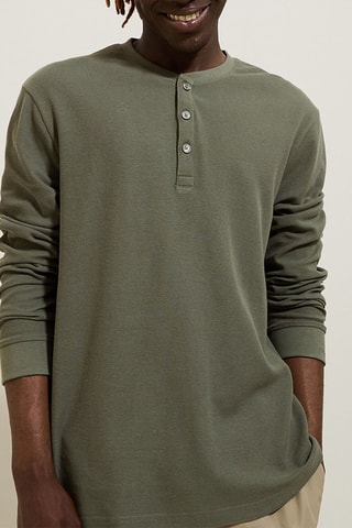 T-shirt in cotone bio - Kaki