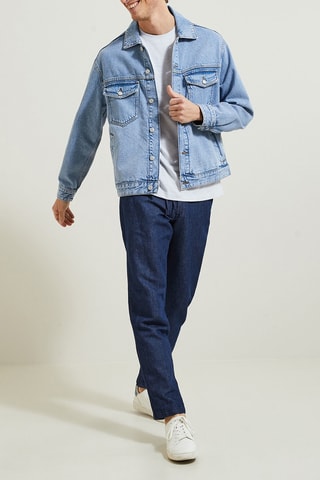 T-shirt in cotone bio Fête des pères - Blu