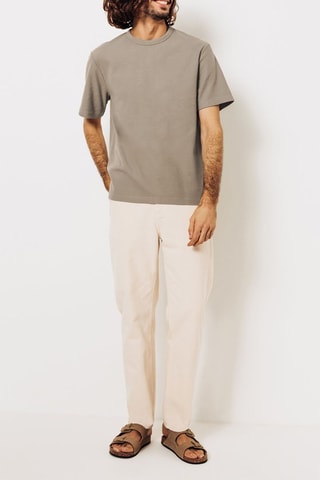 T-shirt regular in cotone bio - Marrone