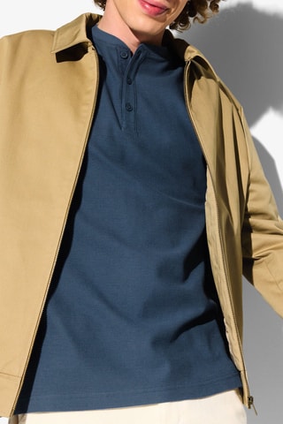 T-shirt regular in cotone bio - Petrolio