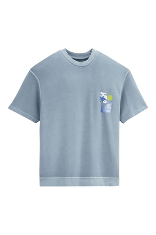 T-shirt relax - Grigio chiaro