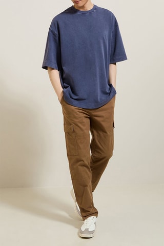 T-shirt oversize - Blu scuro