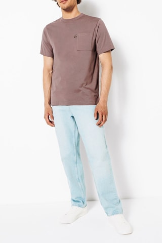 T-shirt regular in cotone bio - Rosa antico