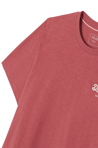 T-shirt regular in cotone bio - Rosso
