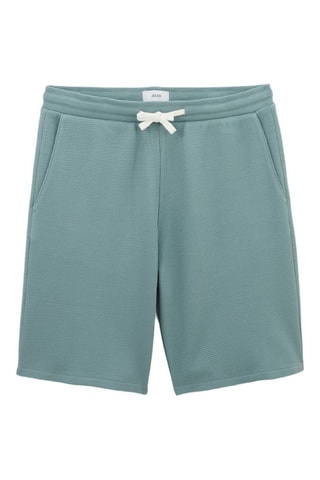 Shorts in tessuto felpato - Blu