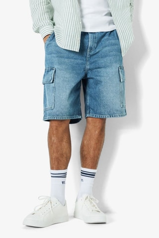 Bermuda in jeans - Blu