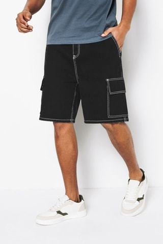 Bermuda in jeans - Nero