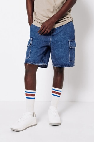 Bermuda in jeans - Blu