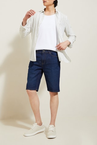 Bermuda in jeans - Blu