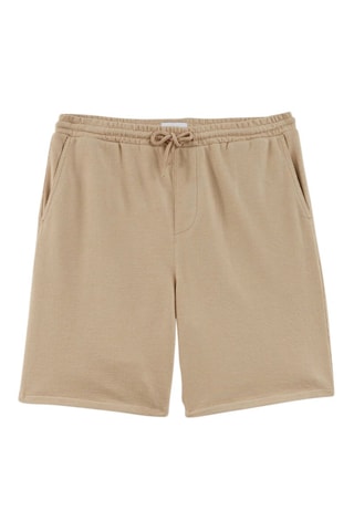 Bermuda in tessuto felpato - Beige