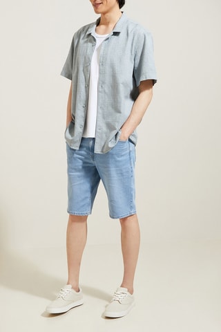 Bermuda in jeans - Blu