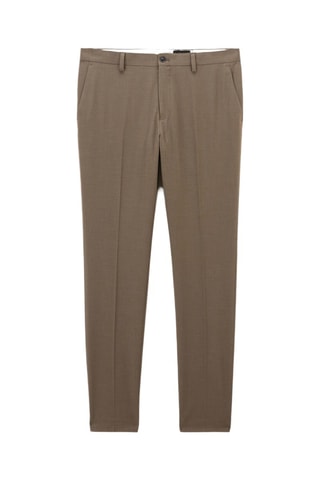 Pantaloni da completo slim - Beige