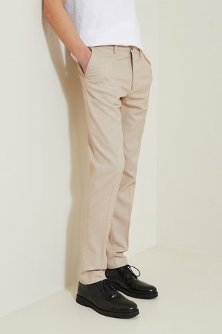 Pantaloni da completo slim - Beige