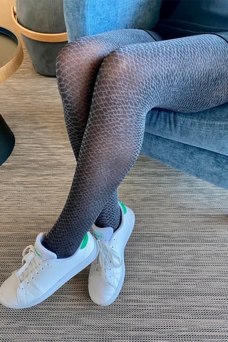 Collant 60 deniers - Noir et gris