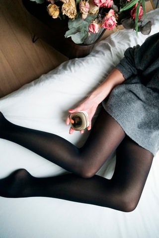 2 collants Opaque - 50 deniers - Noir