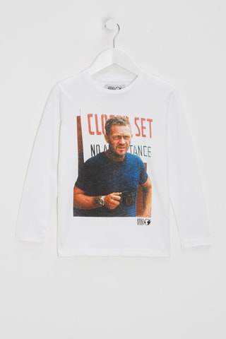 T-shirt Steve McQueen - Blanc