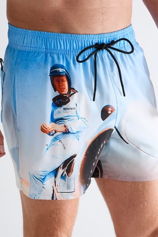 Short de bain - Argenté