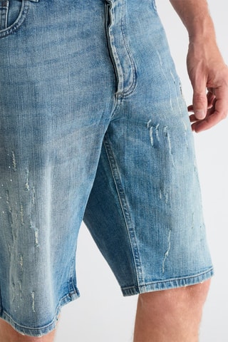 Short en jean - Bleu