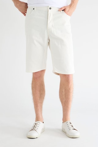 Short en jean - Blanc