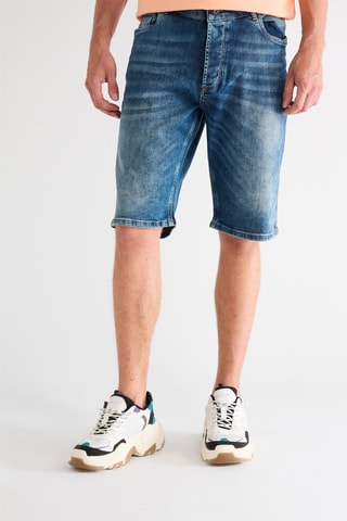 Bermuda en jean - Bleu cobalt