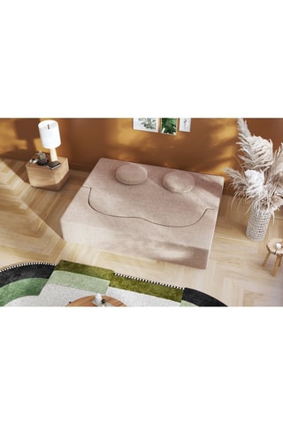 Slaapzetel - Ivoorkleurig - 2 Zitplaatsen - Stof