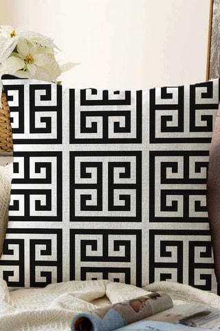 Coussin Son - 43 x 43 cm - Noir et blanc