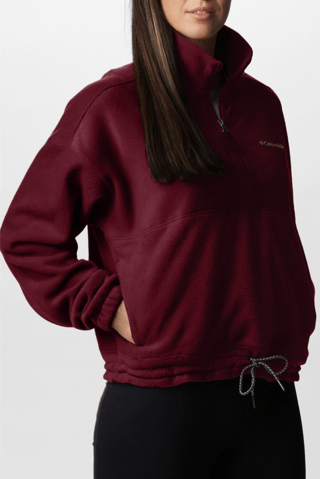 Fleece Sweater Brushy Bay™ - Bordeauxrood