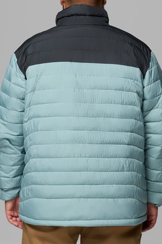 Gewatteerde Jas met Capuchon Powder Lite™ - Hemelsblauw en Zwart