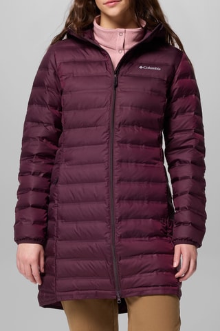 Lange Gewatteerde Jas met Capuchon Lake 22™ - Rood