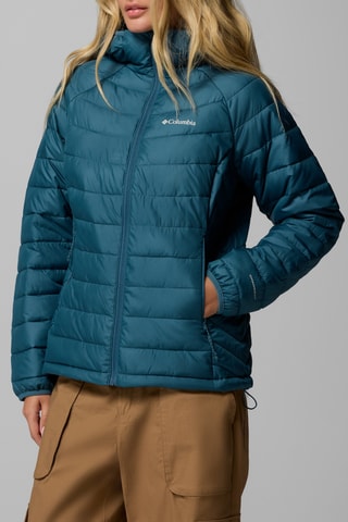 Gewatteerde Jas met Capuchon Powder Lite™ II - Pauwblauw