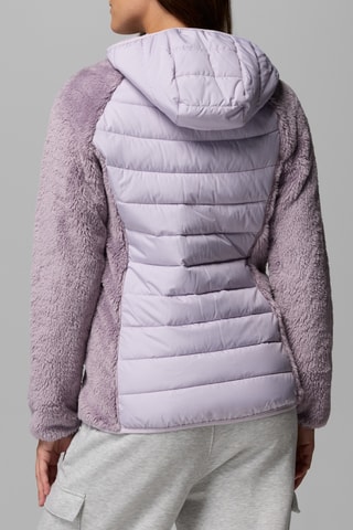 Gewatteerde Jas 2 materialen met Capuchon Powder Lite™ II - Paars