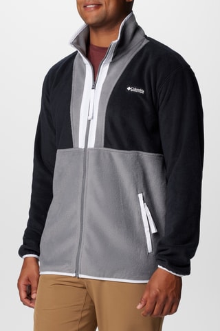 Fleece Jasje Backbowl™ - Zwart en Lichtgrijs