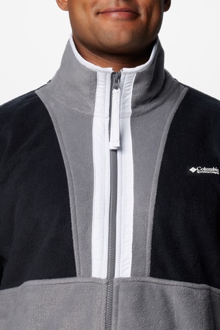 Fleece Jasje Backbowl™ - Zwart en Lichtgrijs