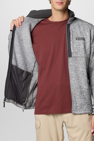 Fleece sweater Weather™ - Gemêleerd Lichtgrijs