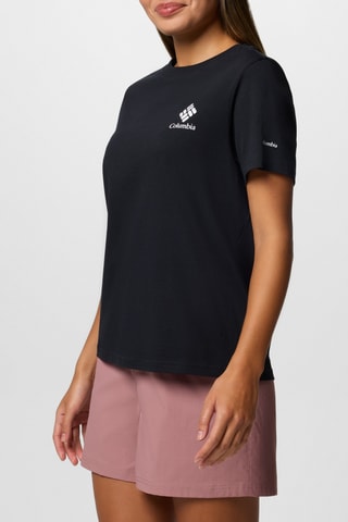 Biologisch Katoenen T-shirt Rolling Bend™ - Zwart